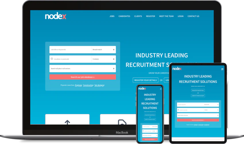Recruitment website design template Astonish