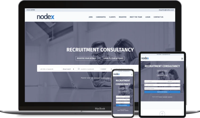 Recruitment website design template Consultation