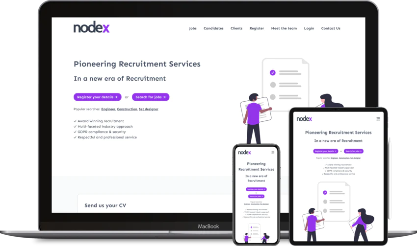 Recruitment website design template Simplicity