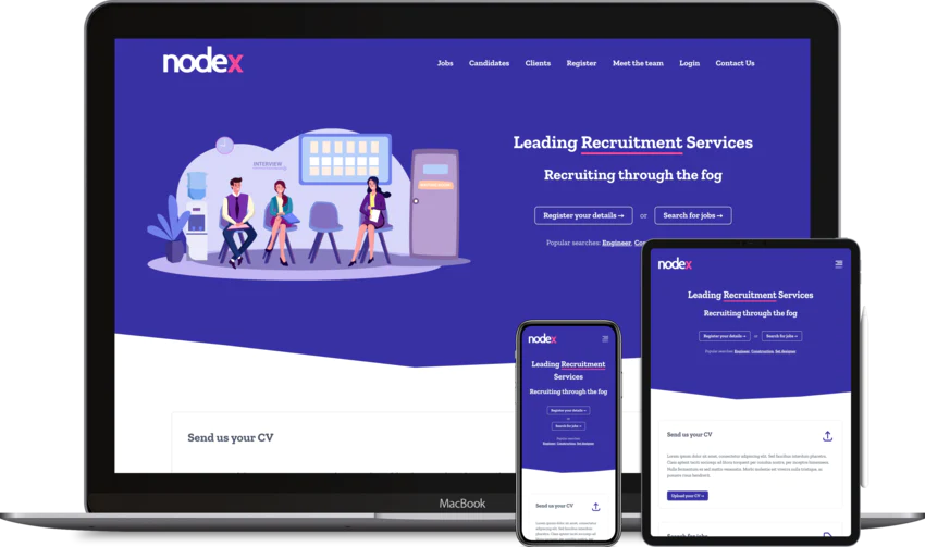 Recruitment website design template Simplistic